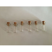 3ml frasco de vidro claro Mini Tubular para embalagem cosmética